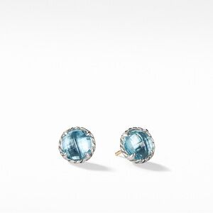 David Yurman Chatelaine Earrings with Blue Topaz